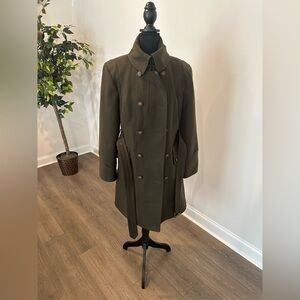 Worthington Green Trench Coat Timeless Style